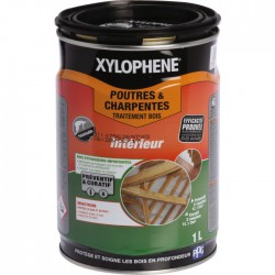 Traitement Poutres et charpentes - Préventif et curatif - 1 L - XYLOPHENE - Réparation et rénovation du bois - BR-602144