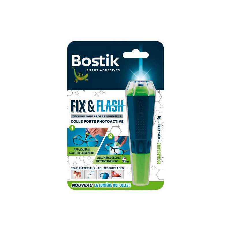 Colle de réparation avec applicateur - Fix & Flash - 5 Grs - BOSTIK - Colle - DE-322850