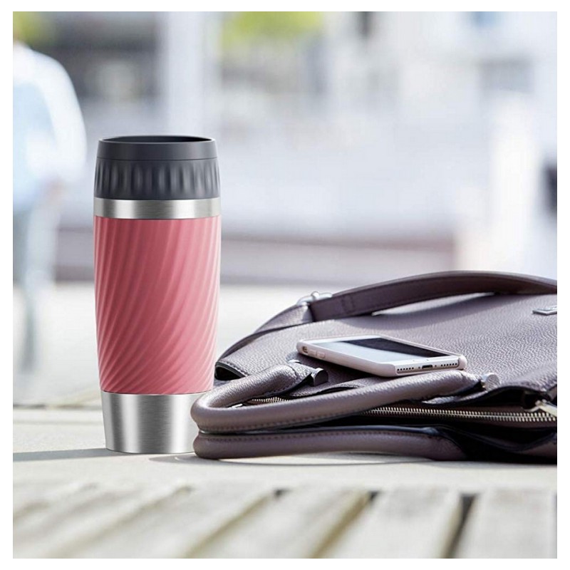 Mug isotherme - TRAVEL CUP Twist - 0.36 L - rose - EMSA - Bouteille, gourde, mug, canette - DE-507286