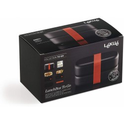 LunchBox to go - Black Édition + Couverts - LEKUÉ - Conservation / Boite / Emballage - DE-514498