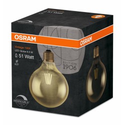 Ampoule LED à  filament - Globe - Vintage Édition 1906 - E27 - 6.5 W - OSRAM - Ampoules LED - DE-270257