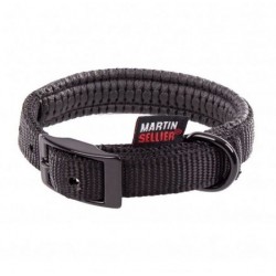 Collier pour chien en nylon confort - Noir - 2,5 x 65 cm - MARTIN SELLIER - Chiens - DE-175349