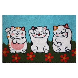 Tapis motifs Petits Chats - 40 x 60 cm - ID MAT - Tapis - DE-527581