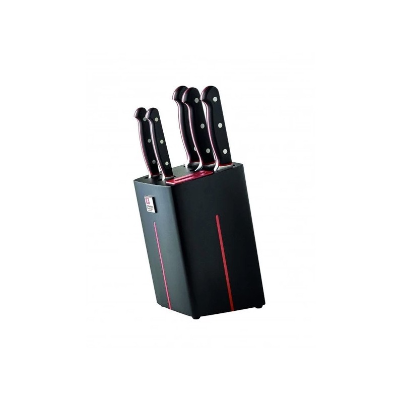 Bloc de 5 couteaux de cuisine - Velocity Noir - RICHARDSON SHEFFIELD - Coutellerie - DE-552902