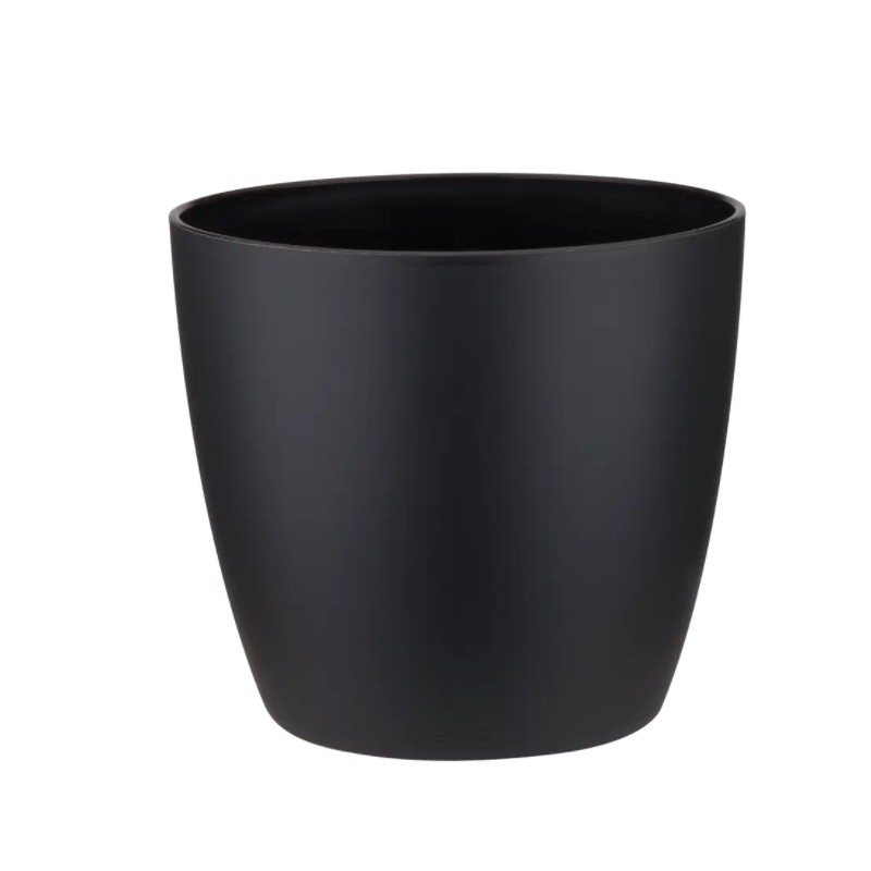 Cache-pot d'intérieur - Brussels Mini - 6.7 x 6 cm - Noir - ELHO - Pots ronds - DE-495029