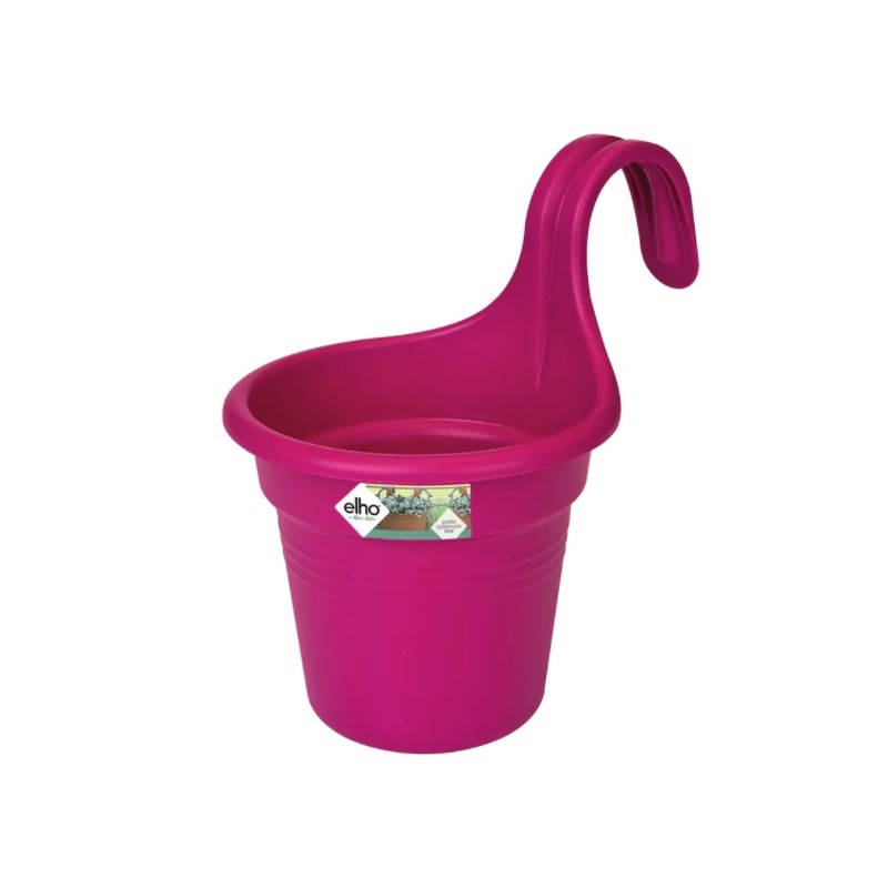 Cache-pot à accrocher - Green Basics - 18 x 25.7 cm - Cerise - ELHO - Jardinières et suspensions - DE-404467