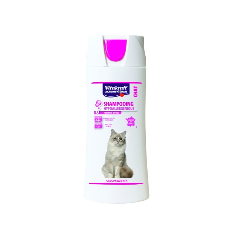 Shampoing hypoallergénique pour chat - 250 ml - VITAKRAFT - Chats - DE-195975