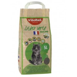 Litière minérale agglomérante - Parfum Chèvrefeuille - 5 L - VITOBEL - Chats - DE-793612