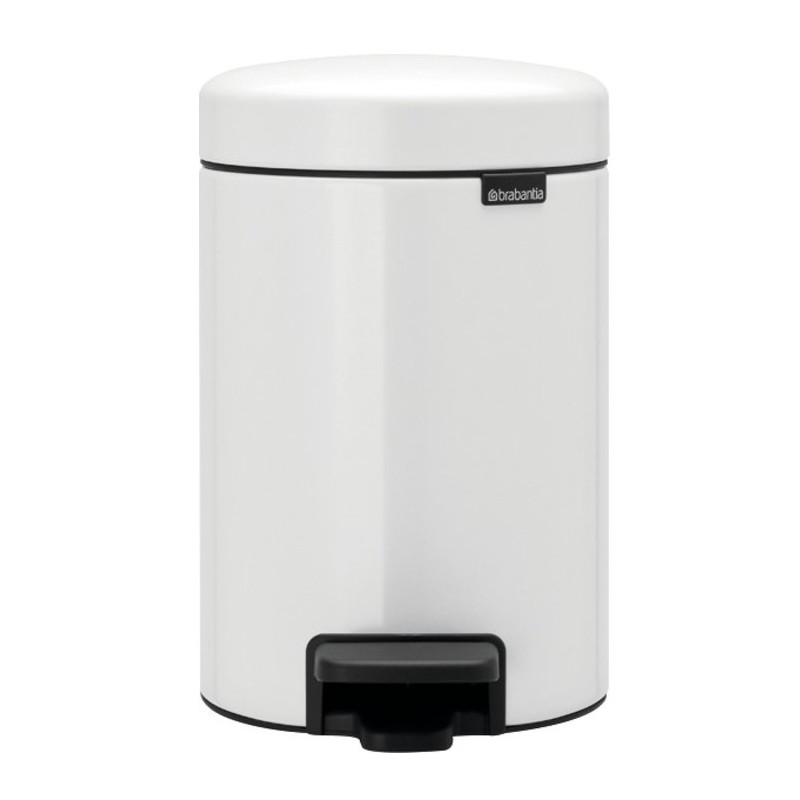 Poubelle à pédale - Blanc - 3 L - BRABANTIA - Poubelle - SI-158870