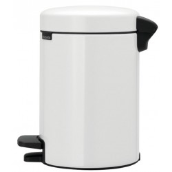 Poubelle à pédale - Blanc - 3 L - BRABANTIA - Poubelle - SI-158870