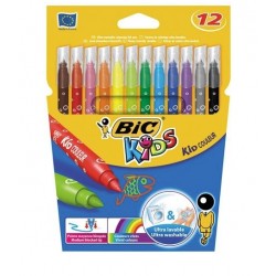 Feutres à dessin - Kids - 12 - BIC - Enfants / Protection enfants - DE-304840