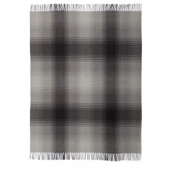 Plaid - Laine - Carreaux / Anthracite - 130 x 170 cm - BIEDERLACK - Plaids / Couvertures - DE-215765