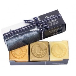 Coffret 3 savons - Les cubes de Provence - 3 x 100 gr - LA CORVETTE - Bain, savons et soins du corps - DE-173641