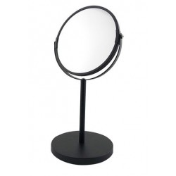 Miroir grossissant sur pied - Double face - Noir - PRADEL - Accessoires salle de bain - DE-188664