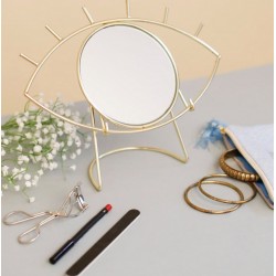 Miroir à poser ou accrocher - Oeil - Doré - LE STUDIO - Accessoires salle de bain - DE-534710