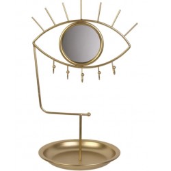 Miroir / porte-bijoux - Oeil - Doré - LE STUDIO - Accessoires salle de bain - DE-534736