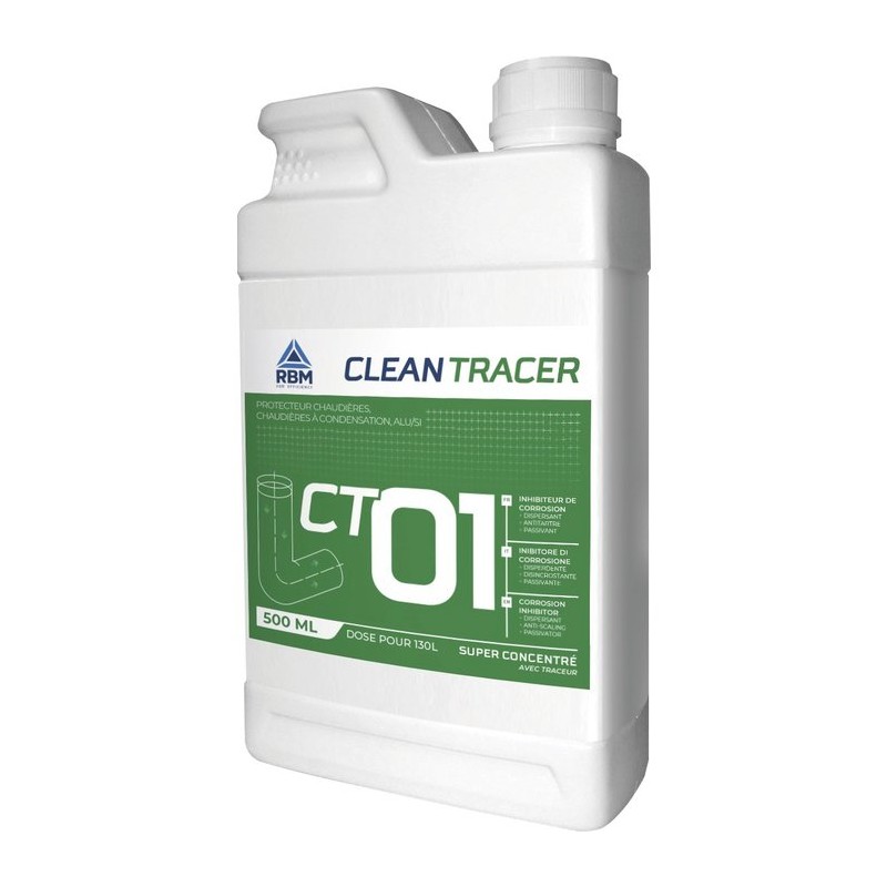 Protecteur de chaudière - CT01 - Clean Tracer - 500 ml - RBM - Cheminées / Poêles / Chauffage - SI-334920