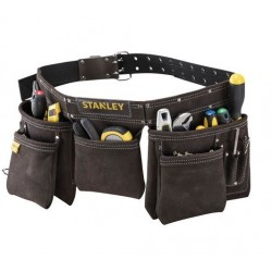 Ceinture porte outils - Cuir - Marron - STANLEY - Boîte à outils / Rangement - DE-292350