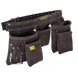 Ceinture porte outils - Cuir - Marron - STANLEY - Boîte à outils / Rangement - DE-292350