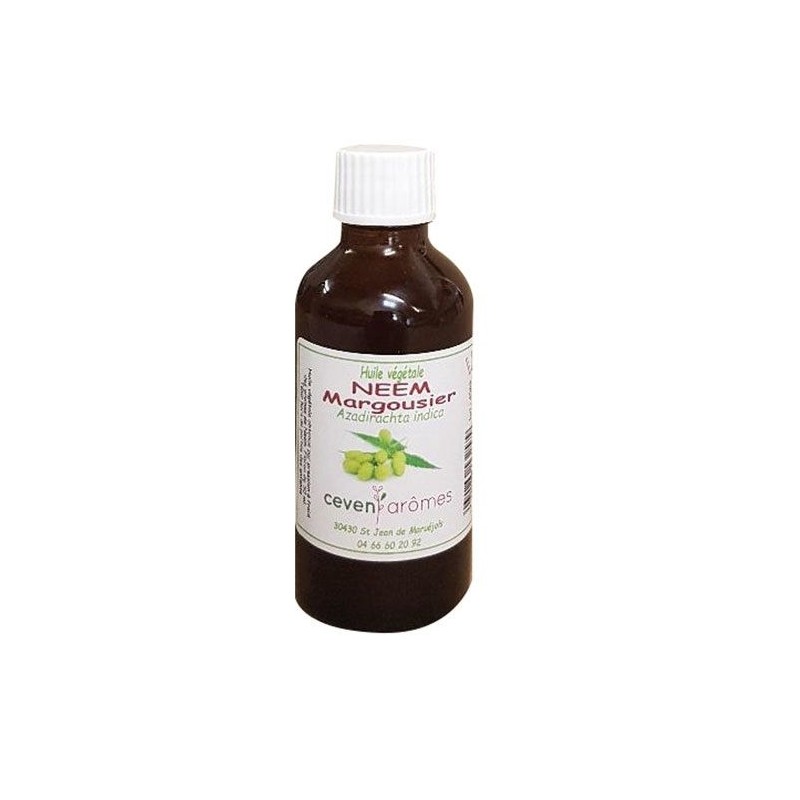 Huile végétale de Neem Margousier - 50 ml - CEVEN AROMES - Bain, savons et soins du corps - DE-544644