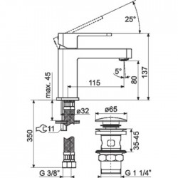 Mitigeur pour lavabo "Concept" - SIDER - Robinets / Mitigeurs - SI-384269