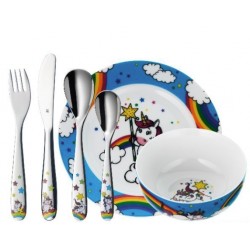 Set vaisselle et couverts pour enfant - 6 pièces - Licorne - WMF - Enfants / Protection enfants - DE-340448