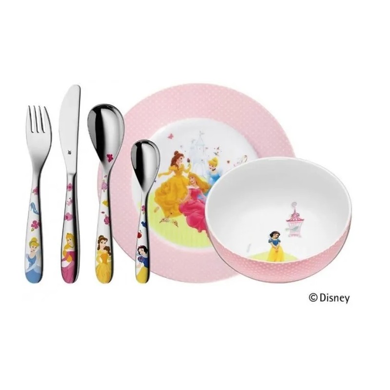 Set vaisselle et couverts pour enfant - 6 pièces - Princesse - WMF - Enfants / Protection enfants - DE-781914