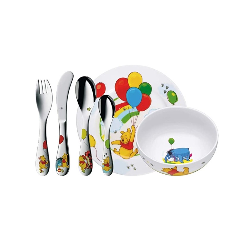 Set vaisselle et couverts pour enfant - 6 pièces - Winnie l'ourson - WMF - Enfants / Protection enfants - DE-781872