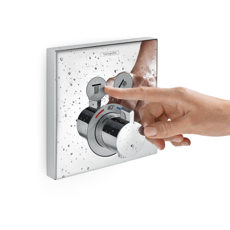 Set de finition pour mitigeur thermostatique encastré - ShowerSelect - HANSGROHE - Robinets / Mitigeurs - SI-160367