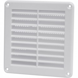 Grille encastrable - Plastique - Blanc - 125 x 125 mm - DMO - Grille de ventilation - BR-191161