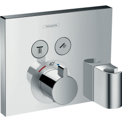 Set de finition pour mitigeur thermostatique avec support - ShowerSelect - HANSGROHE - Robinets / Mitigeurs - SI-160366
