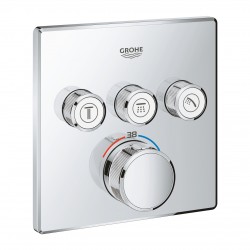 Façade de douche thermostatique encastrée - SmartControl - GROHE - Robinets / Mitigeurs - SI-296111