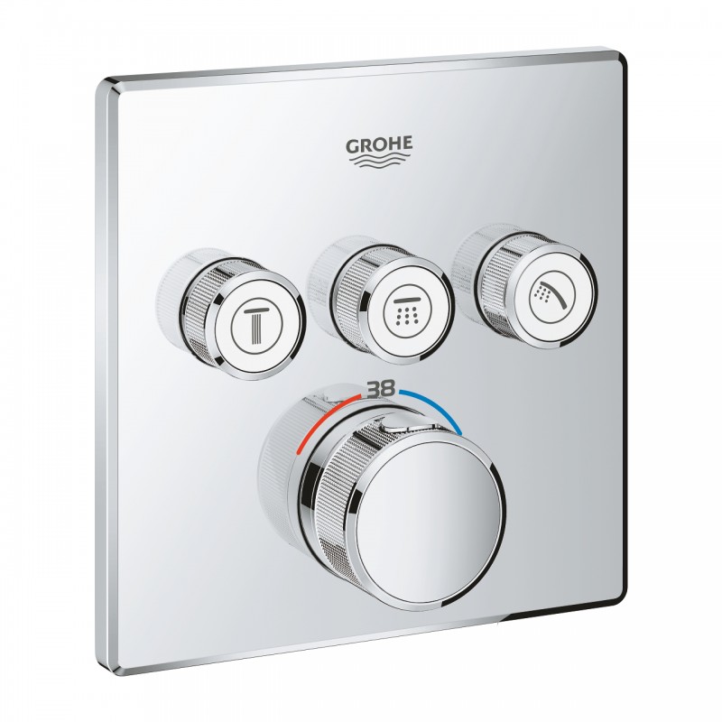 Façade de douche thermostatique encastrée - SmartControl - GROHE - Robinets / Mitigeurs - SI-296111 Façade de douche thermostatique encastrée - SmartControl - GROHE - Robinets / Mitigeurs - SI-296111