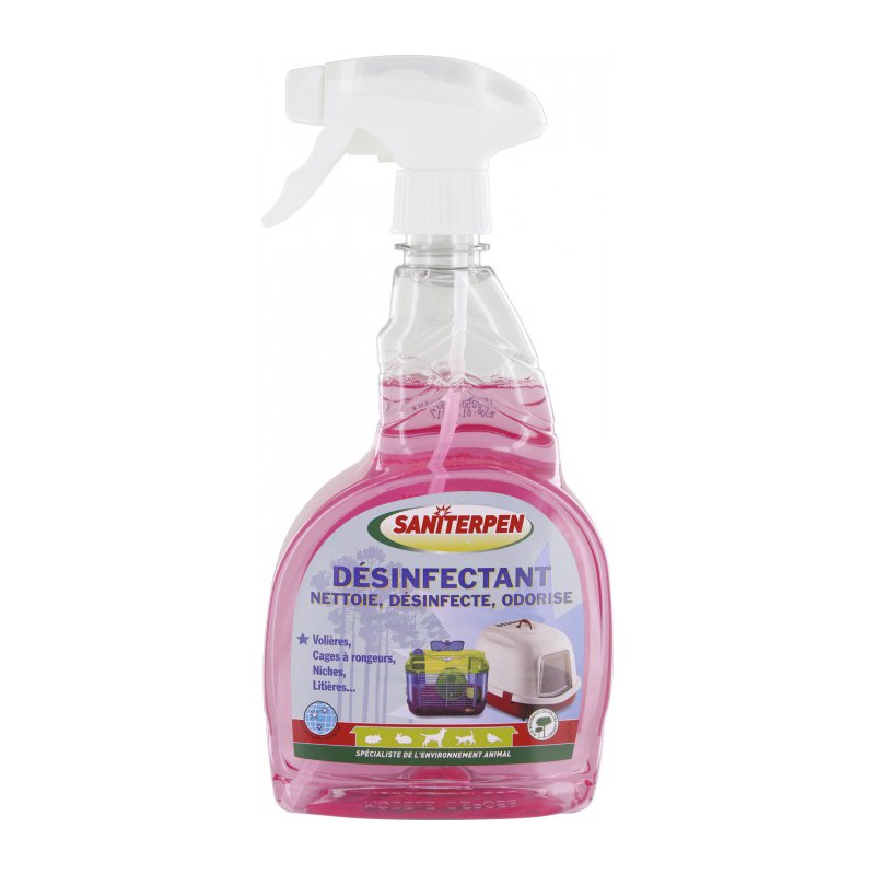 Désinfectant / nettoyant environnement animaux - 750 ml - SANITERPEN - Hygiène de la maison - DE-223289