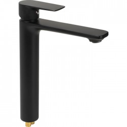 Mitigeur lavabo bec haut - Jezorio - Noir - THEWA - Robinets / Mitigeurs - SI-257859