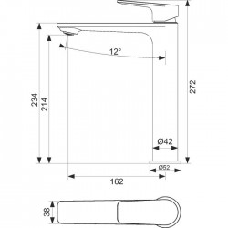 Mitigeur lavabo bec haut - Jezorio - Noir - THEWA - Robinets / Mitigeurs - SI-257859