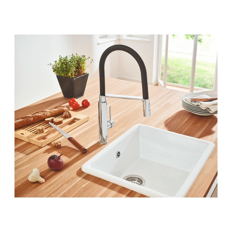 Mitigeur évier monocommandé - Concetto - Noir - GROHE - Robinets / Mitigeurs - SI-100892