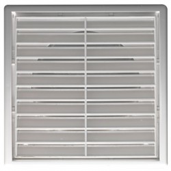 Grille fixe - Plastique - Blanc - 140 x 140 mm - DMO - Grille de ventilation - BR-192172