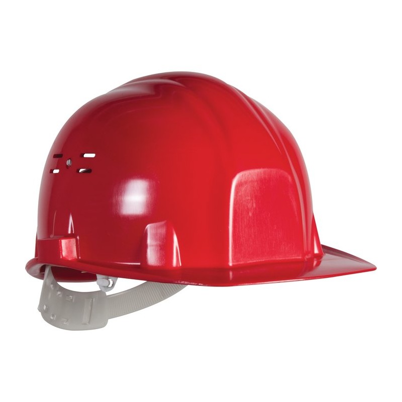 Casque de chantier - Euro protection - Rouge - EARLINE - Protection de la tête - SI-409030