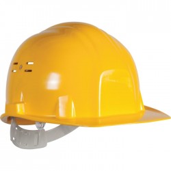 Casque de chantier - Euro protection - Jaune - EARLINE - Protection de la tête - SI-409050