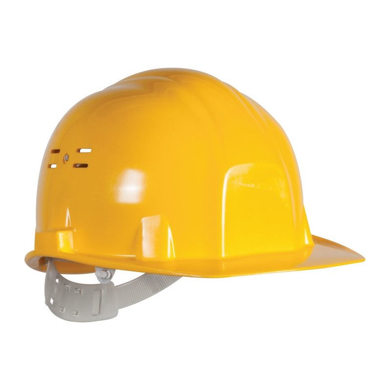 Casque de chantier - Euro protection - Jaune - EARLINE - Protection de la tête - SI-409050