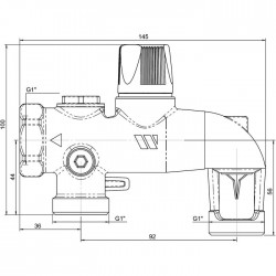 Groupe de sécurité - GSM 1 - Modèle coudé - WATTS - Accessoires chauffe-eau - SI-163926