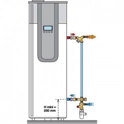 Kit groupe de sécurité - Chauffe-eau thermodynamique - Laiton - THERMADOR - Accessoires chauffe-eau - SI-401991