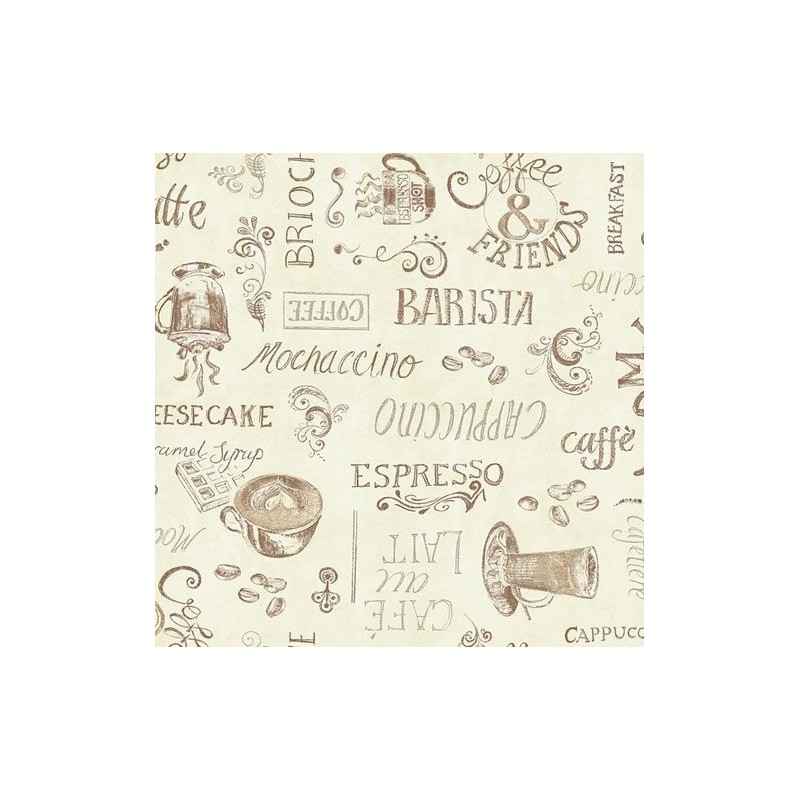 Nappe - Ovale - Toile cirée - Ristretto - Beige - 150 x 250 cm - D C TABLE - Nappe - DE-491597