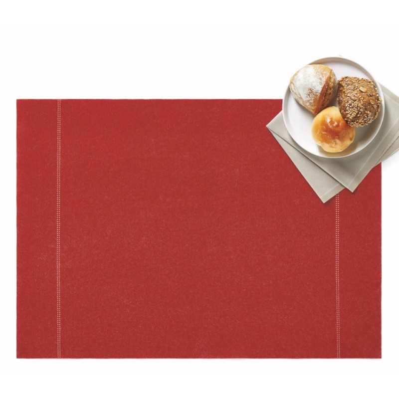 Set de table x 2 - Coton - Rouge - 32 x 45 cm - DAY DRAP - Set de table - DE-466756