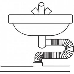 Flexible d'évacuation - 32 mm - Embout mâle - REGIPLAST - Flexibles et tubes de raccordement - SI-386256