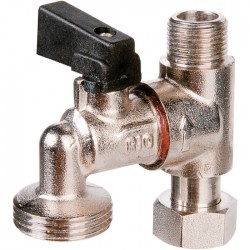 Combiné de piquage pour lave-linge ou lave-vaisselle - Mâle 3/8" - Femelle 3/8" - RIQUIER - Robinets pour machine à laver - S...