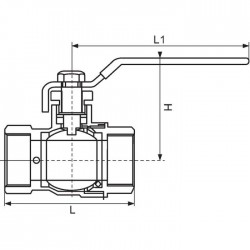 Vanne à purge - Laiton nickelé - Femelle 3/4" - SFERACO - Vannes et raccords robinets - SI-162684