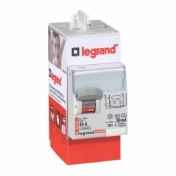 Interrupteur différentiel bipolaire - Type Hpi 30mA arrivée haut/départ haut 40A - LEGRAND - Interrupteur différentiel - BR-1...