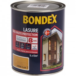 Lasure Très Haute Protection - SiliUréthane - 1 L - Chêne clair - BONDEX - Lasures et Vernis - BR-260439